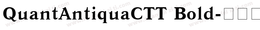 QuantAntiquaCTT Bold字体转换
